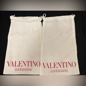 TWO Valentino Garavani shoe bags / dust bags